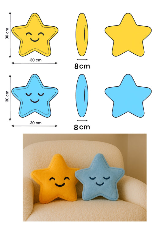 Cojín Estrella Amarillo