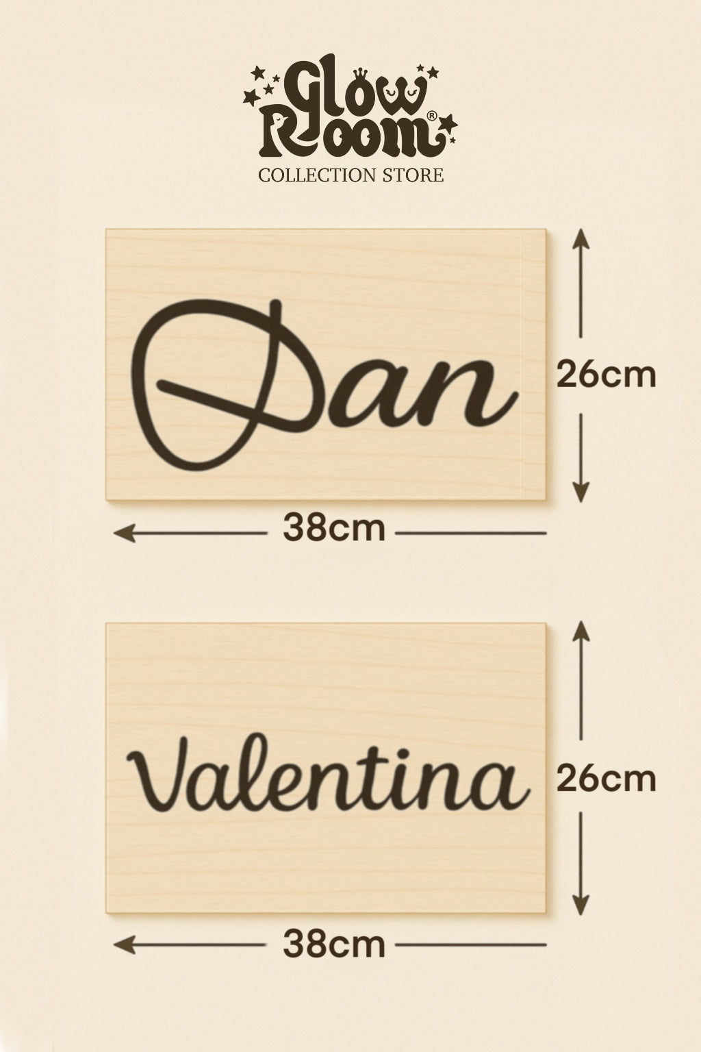 Nombre Personalizado en Madera