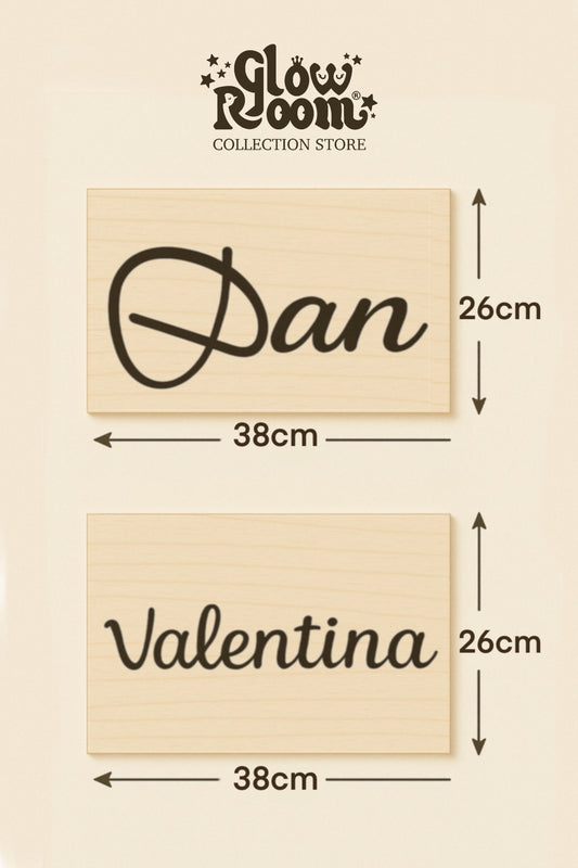 Nombre Personalizado en Madera