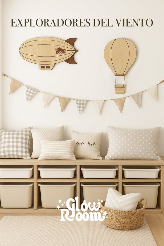 Placas decorativas en madera - Exploradores del Viento