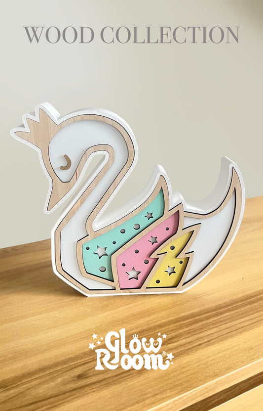 Figura Wood Cisne (LED)